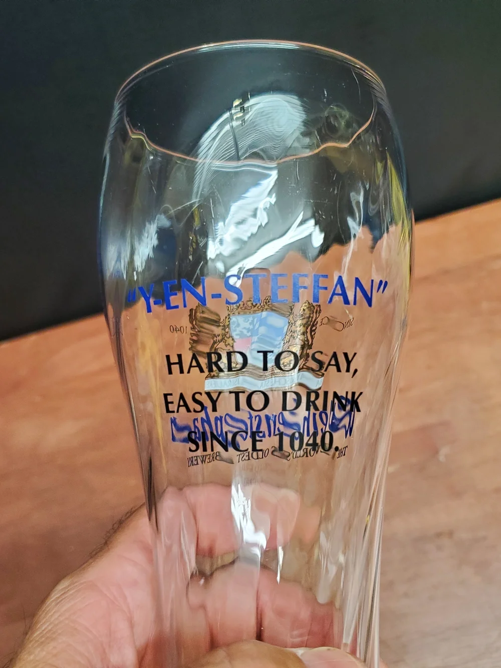 Weihenstephan Tall Lager Beer Glass